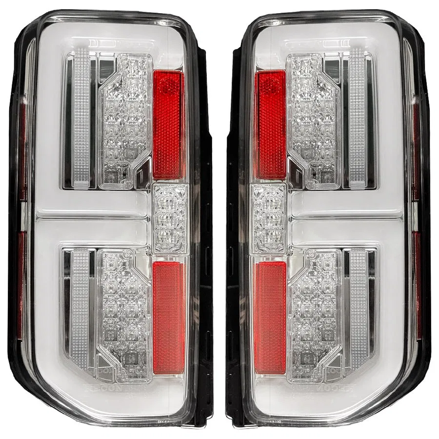 264279CL – RECON ACCESS Tail Light Assembly, OLED Clear ABS Plastic Lens Black Housing Red Parking/ Brake/ Turn Signa...